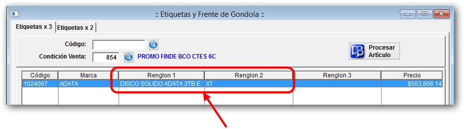 Renglon 1 y 2 Renglon 1 y 2
