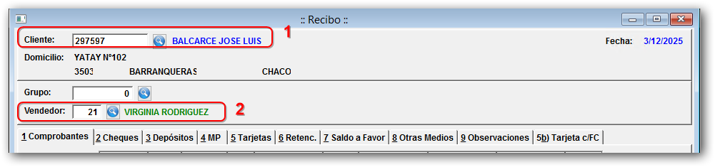 Ingresar cliente y personal