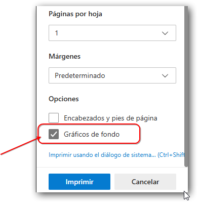 Gráficos de Fondo Gráficos de Fondo