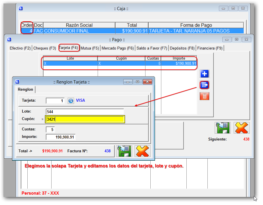 Pago Tarjeta de Crédito